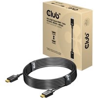 Club 3D Gecertificeerde Ultra High Speed HDMI 2.1 kabel Zwart, 4 meter, 8K