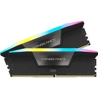 Corsair 64 GB DDR5-6000 Kit werkgeheugen Zwart, CMH64GX5M2B6000C30, Vengeance RGB, XMP