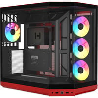 HYTE HYTE Y50 Wild Cherry midi tower behuizing Rood | 2x USB-A | 1x USB-C | RGB | Window