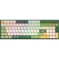 Iqunix F97 Camping Wireless Mechanical Keyboard Groen, US lay-out (QWERTY), IQUNIX Moonstone, 96%, RGB leds, Hot-swappable, PBT, 2.4GHz | Bluetooth 5.1 | USB-C