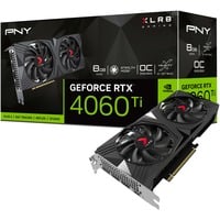 PNY GeForce RTX 4060 Ti 8GB VERTO Overclocked Dual Fan DLSS 3 grafische kaart DLSS 3, 3x DisplayPort, 1x HDMI 2.1