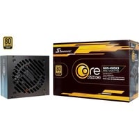 Seasonic CORE GX-650-V2 650W voeding Zwart, 1x 12VHPWR, 2x PCIe, Kabelmanagement
