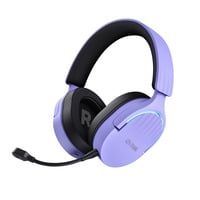 Trust GXT 491P Fayzo Draadloze  over-ear gaming headset Lichtpaars, 2.4 GHz | Bluetooth
