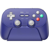 8BitDo Pro 3 Bluetooth Gamepad Paars/wit, Switch 1 & 2, PC, Android, 2.4 GHz / Bluetooth / USB