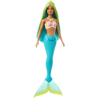 Barbie Dreamtopia - Zeemeerminpop - Blauw en geel haar en turquoise staart