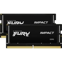 Kingston FURY Impact 32 GB DDR5-6000 (2x 16 GB) laptopgeheugen Zwart, KF560S38IBK2-32, SO-DIMM, XMP 3.0