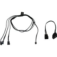 Alphacool Digital RGB LED Y-kabel 3-weg met JST male connector Zwart, 60cm