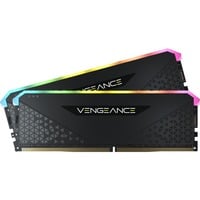 Corsair Vengeance RGB RS 16 GB DDR4-3200 (2x 8 GB) werkgeheugen Zwart, CMG16GX4M2E3200C16, XMP 2.0
