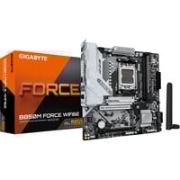 GIGABYTE B850M FORCE WIFI6E socket AM5 moederbord Zwart/oranje, RAID, 2,5Gb-LAN, Wi-Fi 6E, BT, Sound, µATX