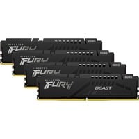 Kingston FURY 128 GB DDR5-5600 Quad-Kit werkgeheugen Zwart, KF556C40BBK4-128, Fury Beast, XMP