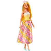 Mattel Barbie Koninklijke pop met highlights in het haar, rok met vlinderprint 