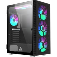 Montech X3 Glass midi tower behuizing Zwart | 3x USB-A | RGB | Tempered Glass