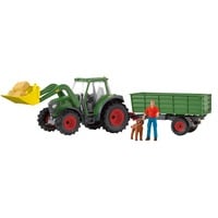 Schleich Farm World - Trekker met aanhanger speelgoedvoertuig 42608