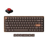 Keychron K3 Max-H1W All-Wood Special Edition, toetsenbord Houtkleur, US lay-out, Keychron Milk POM Red, RGB leds, 75%, Double-shot PBT, hot swap, 2.4GHz | Bluetooth 5.1 | USB-C
