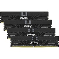 Kingston FURY Renegade Pro 128 GB DDR5-6400 (4x 32 GB) servergeheugen Zwart, KF564R32RBE2K4-128, RIMM, XMP 3.0, EXPO 1.1