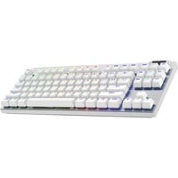Logitech PRO X TKL, gaming toetsenbord Wit, US-International, GX Brown, 80% (TKL), RGB leds, PBT Doubleshot keycaps, 2,4 GHz / Bluetooth / USB-C
