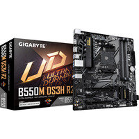 GIGABYTE B550M DS3H R2 socket AM4 moederbord Zwart/grijs