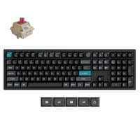 Keychron Q6 Ultra-M1 8K Wireless Custom Mechanical Keyboard Zwart, US lay-out (QWERTY), Keychron Silk POM Red, 100%, RGB, Hot swap, 8K, 2.4 GHz / Bluetooth 5.2 / USB-C