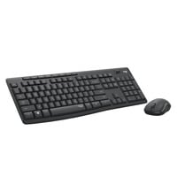 Logitech MK295 Silent Wireless Keyboard and Mouse Combo desktopset Zwart, US-International lay-out (QWERTY), 100%