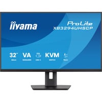 iiyama ProLite XB3294UHSCP-B1 31.5" 4K Ultra HD monitor Zwart, 1x DisplayPort, 2x HDMI, 3x USB-C, 2x USB-A