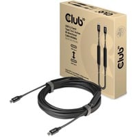 Club 3D Actieve USB-C 3.2 Gen 2 kabel Zwart, 5 meter, 8K 60Hz