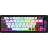 Hator Skyfall Pro Wireless RGB mechanisch gaming toetsenbord Zwart, US lay-out (QWERTY), HATOR Aurum Vanilla Silent, 65%, RGB, Double-shot PBT, Hot-swap, 2.4GHz | Bluetooth | USB-C