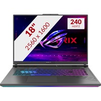 ASUS ROG Strix 18 G814JI-N6079W 18"  gaming laptop Grijs | i9-13980HX | RTX 4070 | 16 GB | 1 TB SSD | 2.5 Gb-LAN