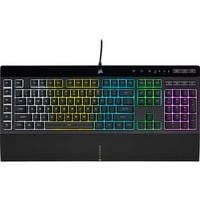 Corsair K55 RGB PRO, gaming toetsenbord Zwart, US lay-out, Membraan, RGB leds
