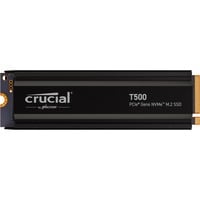 Crucial T500 2 TB met heatsink SSD Zwart, PCIe 4.0 x4, NVMe, M.2 2280