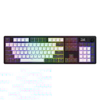Hator Skyfall Pro Wireless, gaming toetsenbord Zwart, US lay-out, HATOR Aurum Vanilla Silent, RGB, Double-shot PBT, Hot-swap, 2.4GHz / Bluetooth / USB-C