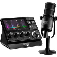 Hercules Stream Essentials Kit mengpaneel Zwart, Stream 200 XLR + HXD-700