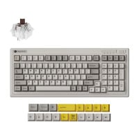 Keychron R5-M3 QMK Wireless Mechanical Keyboard Grijs, US lay-out (QWERTY), Keychron Super Brown, 96%, RGB, Cherry PBT, Hot swap, 2.4 GHz / Bluetooth 5.3 / USB-C