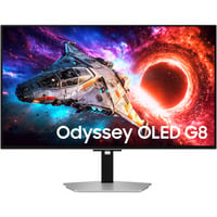 Samsung Odyssey OLED G8 G80SH 32" 4K UHD gaming monitor Zilver, 2x HDMI, DisplayPort, 2x USB-A, USB-C, 240 Hz
