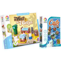 SmartGames De Wolf & De 7 Geitjes + Cats & Boxes Bundel Denkspel Nederlands, 1 speler, Vanaf 3 en 7 jaar, 48 + 60 opdrachten