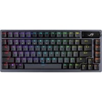 ASUS ROG Azoth RGB mechanisch gaming toetsenbord Gunmetal, US lay-out (QWERTY), ROG NX Red, 80% (TKL), Hot-swappable, Bluetooth, 2.4 GHz, USB 2.0