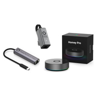 Athom Homey Pro (2026) Basisstation + Energy Dongle + Ethernetadapter set Zwart