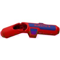 KNIPEX Ergostrip universeel ontmantelingsgereedschap 16 95 02 SB kabelstrip- /ontmantelingsgereedschap Rood/blauw, links-handig