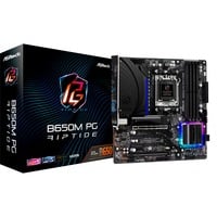 ASRock B650M PG Riptide socket AM5 moederbord Zwart, RAID, 2.5 Gb-LAN, Sound, µATX