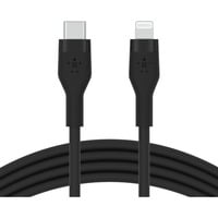 Belkin BOOSTCHARGE Flex USB-C-kabel met Lightning-connector Zwart, 1 meter