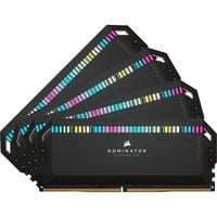 Corsair 64 GB DDR5-6200 Quad-Kit werkgeheugen Zwart, CMT64GX5M4B6200C32, Dominator Platinum RGB, XMP