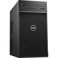 Dell Precision 3630 Tower Refurbished pc-systeem Zwart | i5-9600K | UHD Graphics 630 | 32 GB | 2 TB + 512 GB SSD