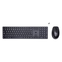 HP 650 draadloze toetsenbord- en muiscombinatie desktopset Zwart, EU lay-out (QWERTY), Membraan, 100%, 4000 dpi, 2.4 GHz
