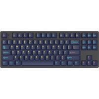HelloGanss HS87T GC17 RGB mechanisch toetsenbord Zwart, US lay-out (QWERTY), Cherry MX Brown, 80% (TKL), RGB leds, PBT Doubleshot keycaps, hot swap, 2,4 GHz | Bluetooth | USB-C