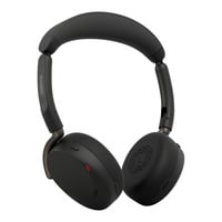Jabra Evolve3 65 Flex UC on-ear headset Zwart, USB-A with Dongle, Bluetooth 5.3