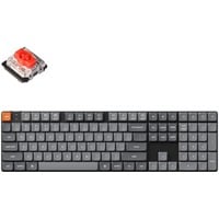Keychron K5 Max-B1, toetsenbord Zwart, US lay-out, Gateron Low Profile 2.0 Mechanical Red, RGB leds, Double-shot PBT, 2.4GHz | Bluetooth 5.1 | USB-C
