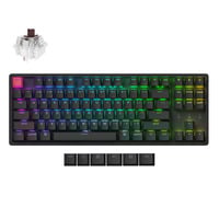 Keychron K8X-J3, toetsenbord Zwart, US lay-out, Keychron Super Brown, 80% TKL, RGB, Cherry Double-shot PBT Keycaps, Hot Swap, Bluetooth / USB-C