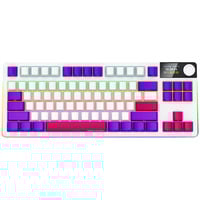 LORGAR KBP70TKLW, gaming toetsenbord Wit, US lay-out, TKL, RGB, Hot-swappable, PBT Double-shot, Bluetooth / 2.4GHz / USB