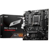 MSI PRO B650M-B socket AM5 moederbord Zwart, RAID, 2.5 Gb-LAN, Sound, µATX