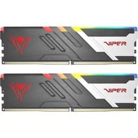 Patriot 32 GB DDR5-6000 Kit werkgeheugen Zwart/wit, PVVR532G600C36K, Viper Venom RGB, XMP 3.0