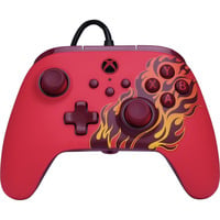 PowerA Advantage controller met kabel voor de Xbox Series X|S - Rood vuur Rood, Xbox Series X|S, Xbox One, Pc